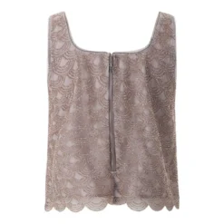 Rotate Kurzes Top mit Pailletten braun Top