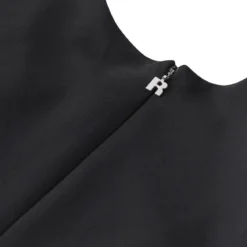 Rotate Minikleid aus Crêpe schwarz Minikleid