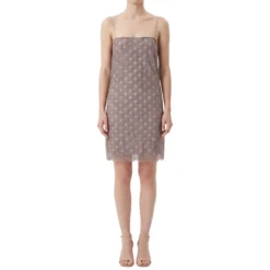 Rotate Mini-Kleid mit Pailletten braun Minikleid