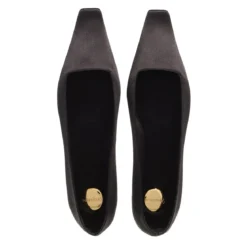 Saint Laurent Poppy Ballet Flat Nero Ballerinas