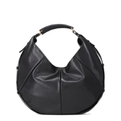 Saint Laurent Schultertasche aus Leder schwarz Hobo Bag