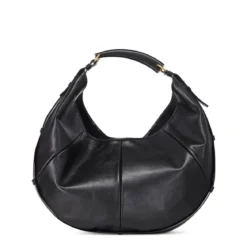Saint Laurent Schultertasche aus Leder schwarz Hobo Bag