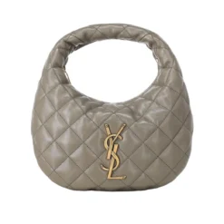 Saint Laurent Tasche Icarino aus Nappaleder grau Hobo Bag