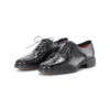 Santoni Oxfords Easy aus Leder N01 black Schnürschuhe