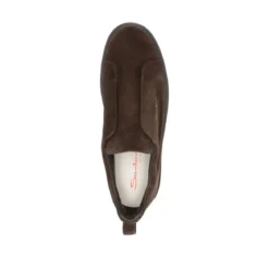 Santoni Sneaker Con Logo Brown Loafer