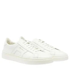 Santoni Sneakers White weiß Low-Top-Sneaker