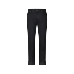 Seven for all Mankind Straight Leg Jeans Schwarz Straight Leg Jeans