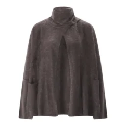 Sminfinity Cardigan aus Kaschmir braun Übergangsjacke