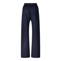 Sminfinity Weite Hose aus Seide & Leinen blau Stoffhose