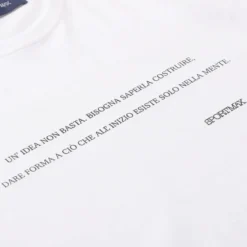 Sportmax Crewneck T-Shirt With Chest Print White T-Shirt