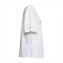 Sportmax Crewneck T-Shirt With Chest Print White T-Shirt