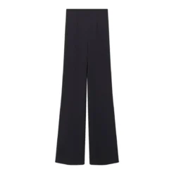 Sportmax Flared Hose Gettone schwarz Stoffhose