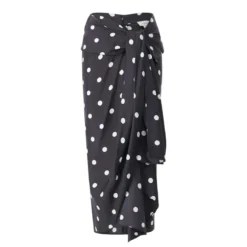 Sportmax Gepunkteter Midirock Gentile blau Midirock