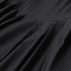 Sportmax Maxikleid Giro aus Baumwolle schwarz Maxikleid
