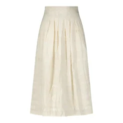 STELLA FOREST Midirock Laure mit Stickmuster Creme Midirock