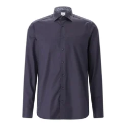 STENSTRÖMS Slim-Fit Hemd aus Baumwolle dunkelblau Hemd
