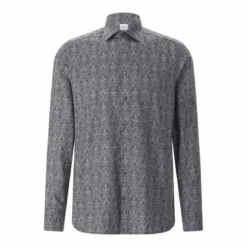 STENSTRÖMS Slim-Fit Hemd aus Baumwolle grau Hemd