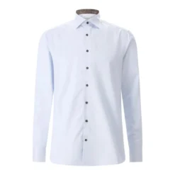 STENSTRÖMS Slim-Fit Hemd aus Baumwolle blau Hemd
