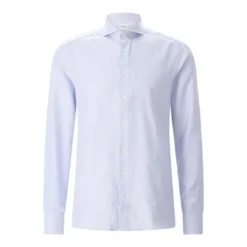 STENSTRÖMS Slim-Fit Hemd aus Baumwolle blau Hemd