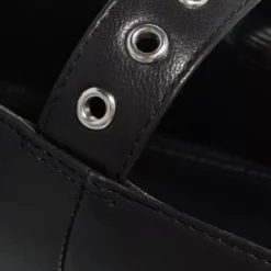 Steve Madden Macbeth Black Leather Ballerinas