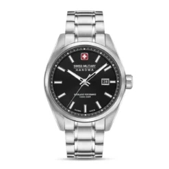 Swiss Military Hanowa Quarzuhr PIONEER- Anzeige: 3 Zeiger- Qualität:silber Quarzuhr