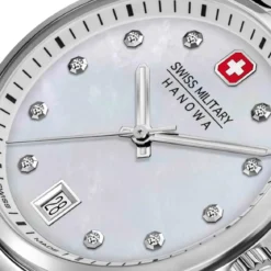 Swiss Military Hanowa Quarzuhr Roadrunner Lady Sparkle silber Quarzuhr