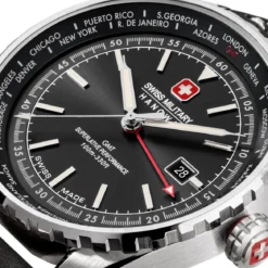 Swiss Military Hanowa Quarzuhr Afterburn Gmt schwarz Automatikuhr
