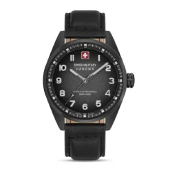 Swiss Military Hanowa Quarzuhr Greyhound schwarz Quarzuhr