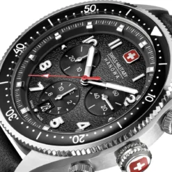Swiss Military Hanowa Quarzuhr Greyhound Chrono schwarz Quarzuhr