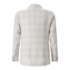 Tagliatore Karriertes Sakko beige Anzugjacke
