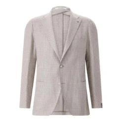 Tagliatore Sakko aus Woll-Seiden-Mix beige Anzugjacke