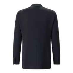 Tagliatore Stricksakko aus Wollmix blau Anzugjacke