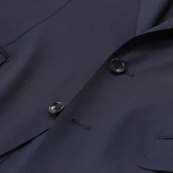 Tagliatore Zweiteiliger Anzug aus Wollmix blau Hosenanzug