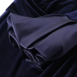 Talbot Runhof Abendkleid aus Samt blau Maxikleid