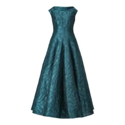 Talbot Runhof Abendkleid in A-Linie grün A-Linien-Kleid