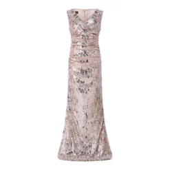 Talbot Runhof Abendkleid mit Pailletten pink Abendkleid