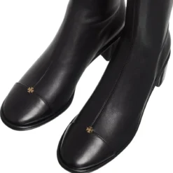 Tory Burch Cap-Toe Knee High Boot 55Mm Perfect Black Stiefel