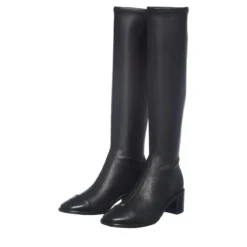 Tory Burch Cap-Toe Knee High Boot 55Mm Perfect Black Stiefel