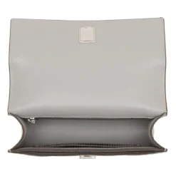 Tory Burch Fleming Small Convertible Shoulder Bag Gray Schultertasche