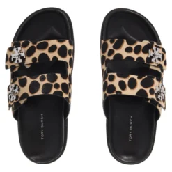 Tory Burch T Lock Sport Slide Trench / Perfect Black Ballerinas