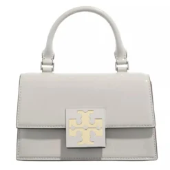Tory Burch Trend Spazzolato Mini Top-Handle Bag Cloud Gray Satchel