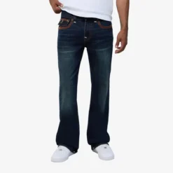 True Religion BILLY SUPER FLATLOCK FLP 34IN dunkel-blau Jeans
