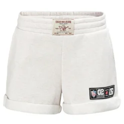 True Religion - Elastischer Bund- Weiche Haptik- Umgeschlagend hellbeige Shorts