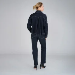 True Religion - Hohe Leibhöhe- Gearde Bein- 5-Pocket-Style- R dunkel-blau Jeans