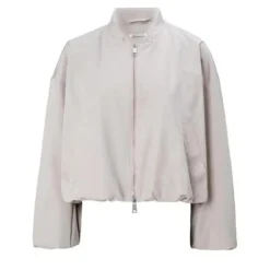 True Religion - Lange Ärmel- Kastenförmiger Schnitt- Verstellb beige Daunenjacke