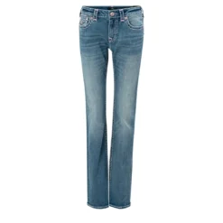 True Religion - Mid Rise- Bootcut-Jeans- Schmale Passform an H blau Bootcut-Jeans