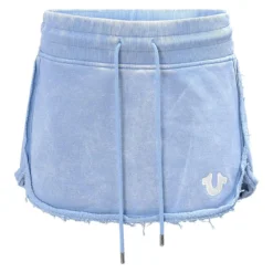 True Religion Mini-Rock VINTAGE WASH hellblau Minirock