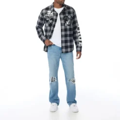 True Religion - Modell: Billy- Länge 34- Bootcut-Passform- Us blau Bootcut-Jeans