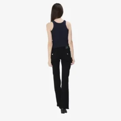 True Religion - Modell: Joey- Mid Rise- Schwarze Jeans- Mitte schwarz Jeans