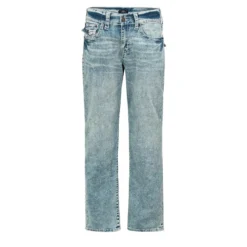 True Religion - Modell: Ricky- Melierte Optik- Entspannte Pass blau Jeans